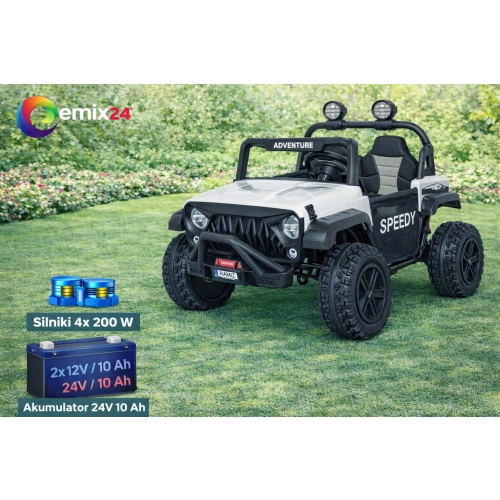 Autko terenowe dla dzieci PASSION 4x4 Biały SX3568.BIA